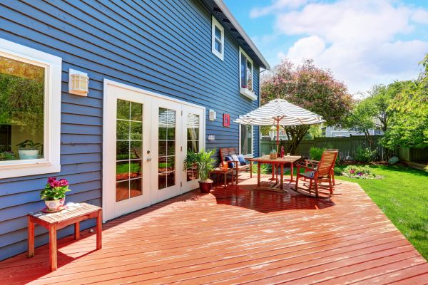Blue Siding Installation in Katy